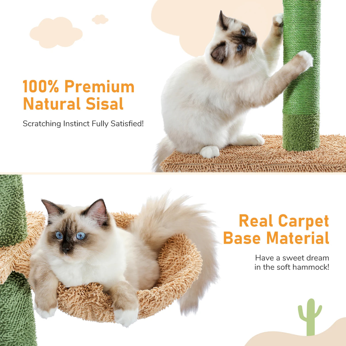 Pawz Road Premium Cat Tree With Hammock And Scratching Post