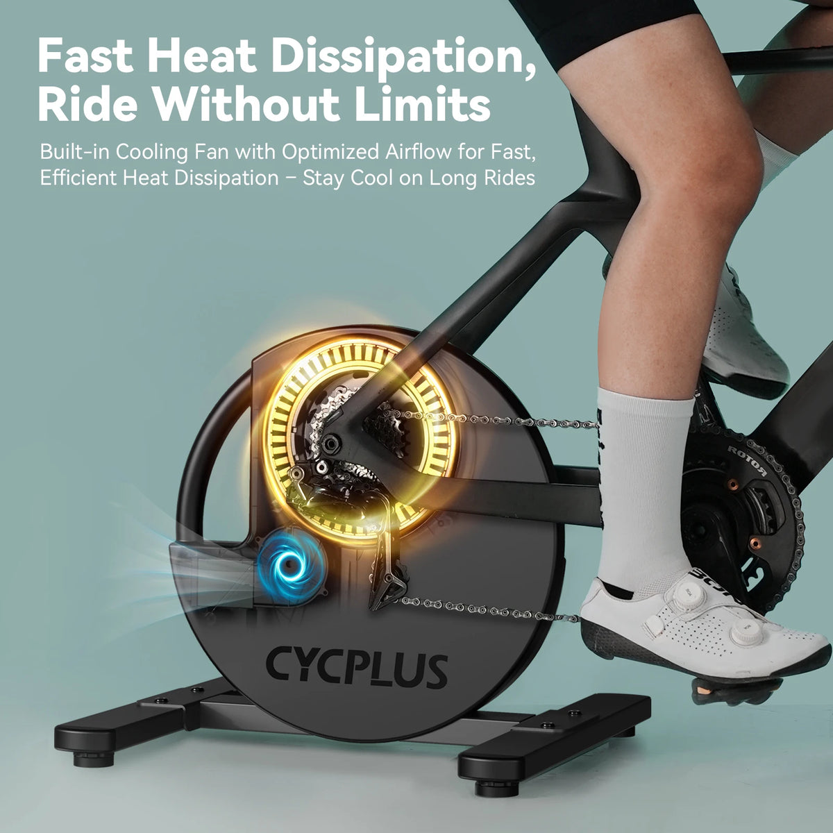 CyclPlus R200 Intelligent Direct Drive Cycling Trainer With Power Meter