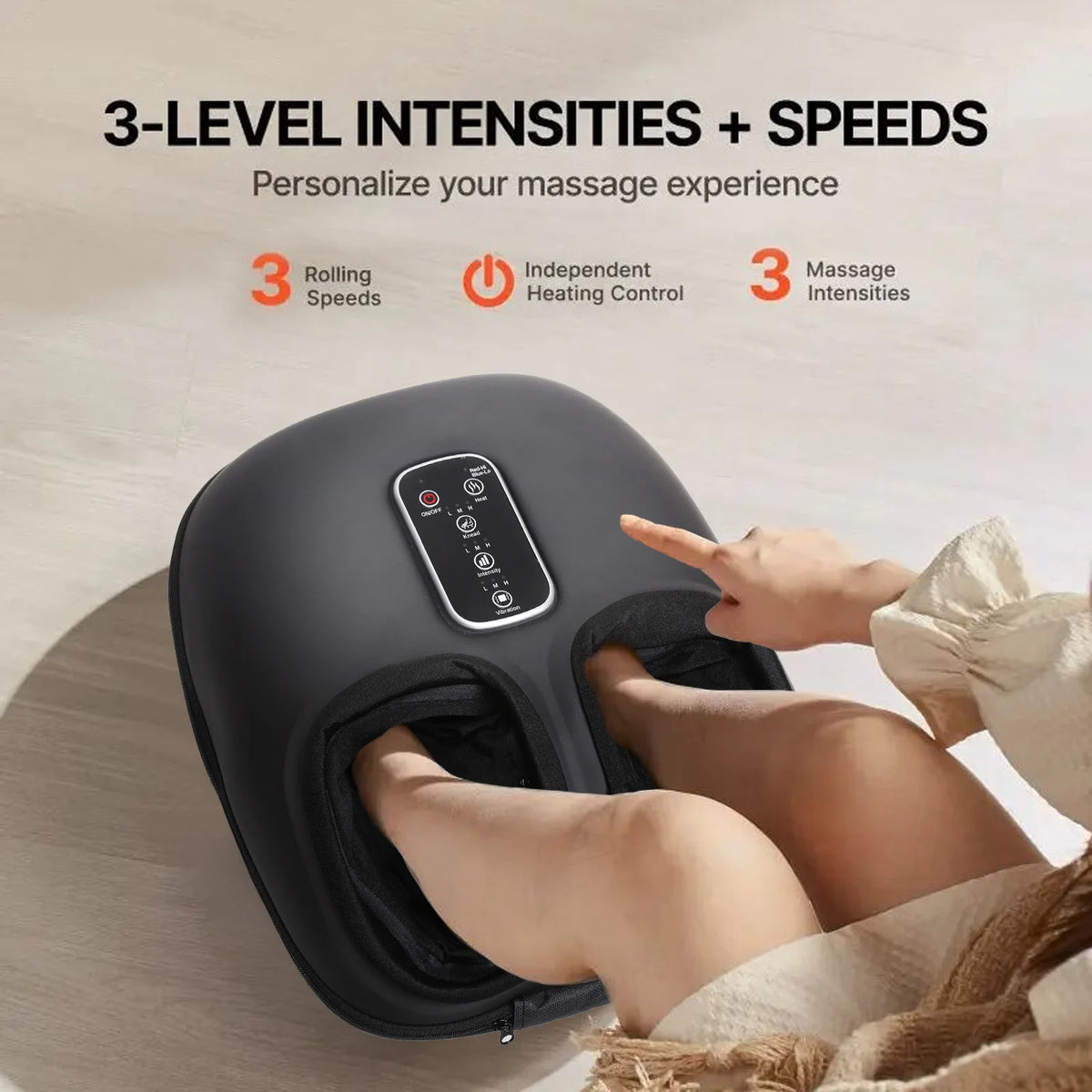Leercon Automatic Foot Massager With Roller Kneading And Airbags