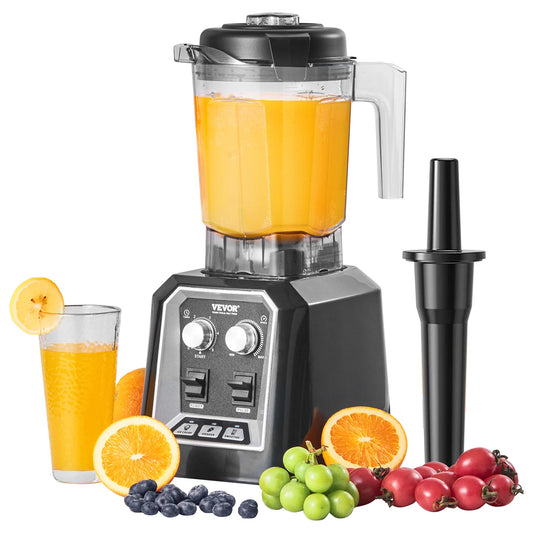 SucceBuy Professional Countertop Smoothie Blender With Stainless Steel