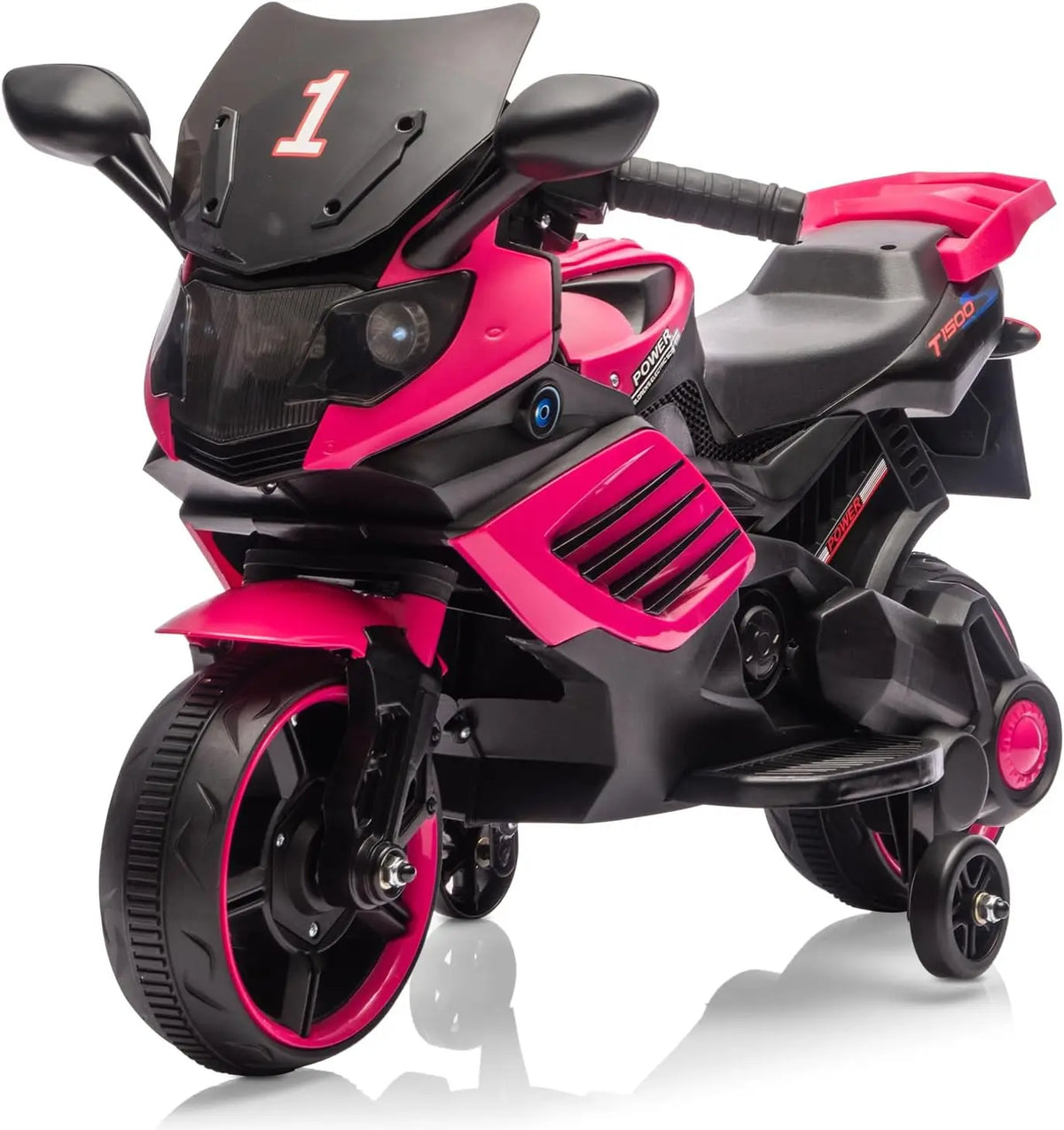 HiMISS Kids Electric Motorcycle Ride On Toy With Training Wheels