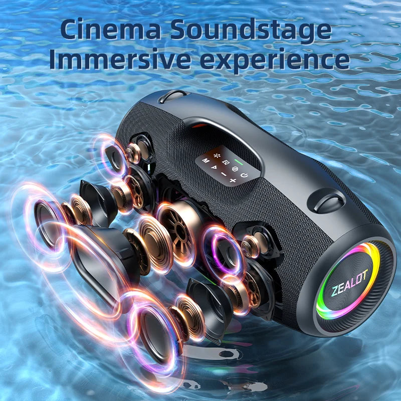 Zealot Waterproof Portable Bluetooth Speaker With Deep Bass Wireless Audio