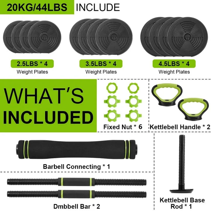 Twister.Ck Adjustable Dumbbells Free Weight Set With Connector