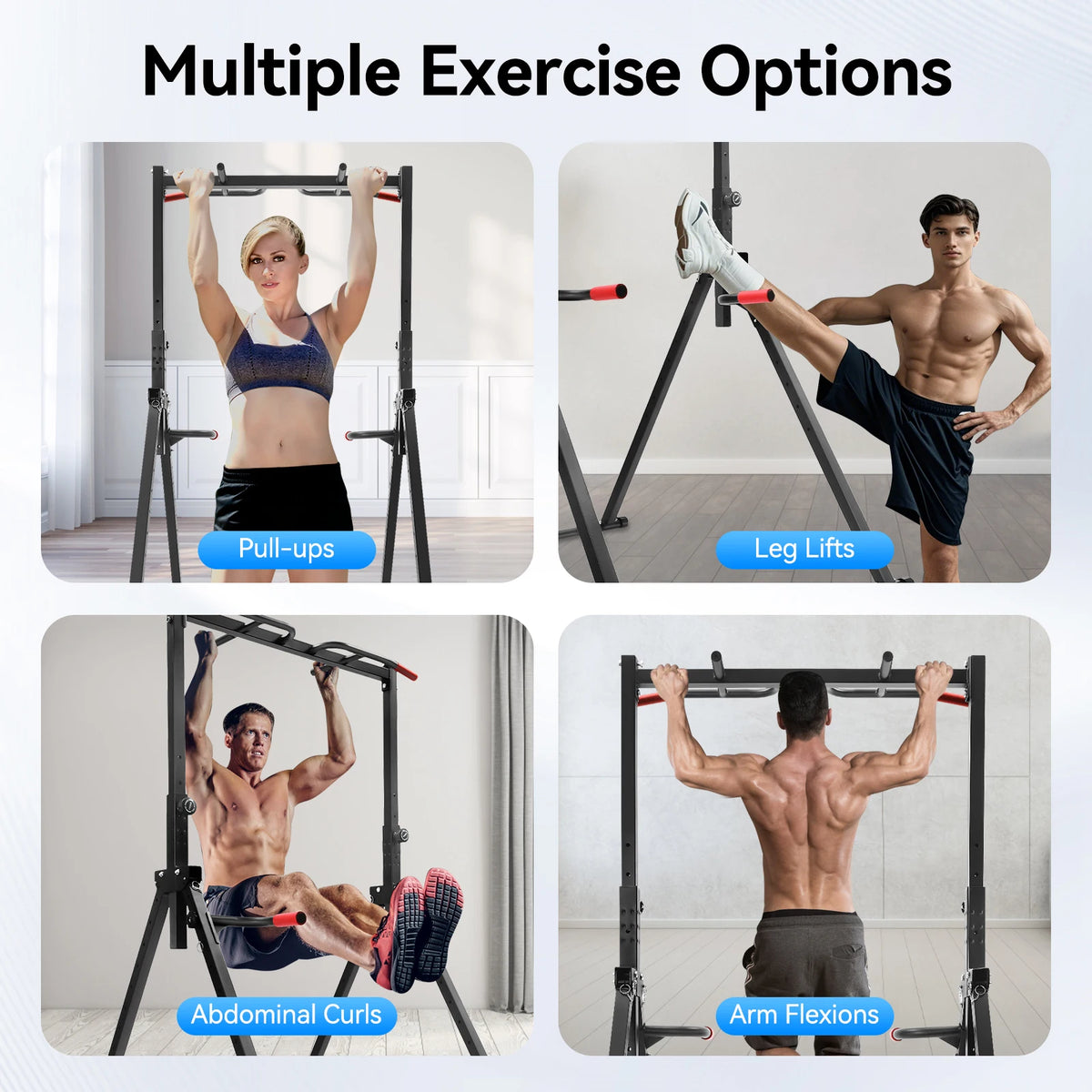 Adjustable Foldable Pull Up Bar For Home Gym Strength Training