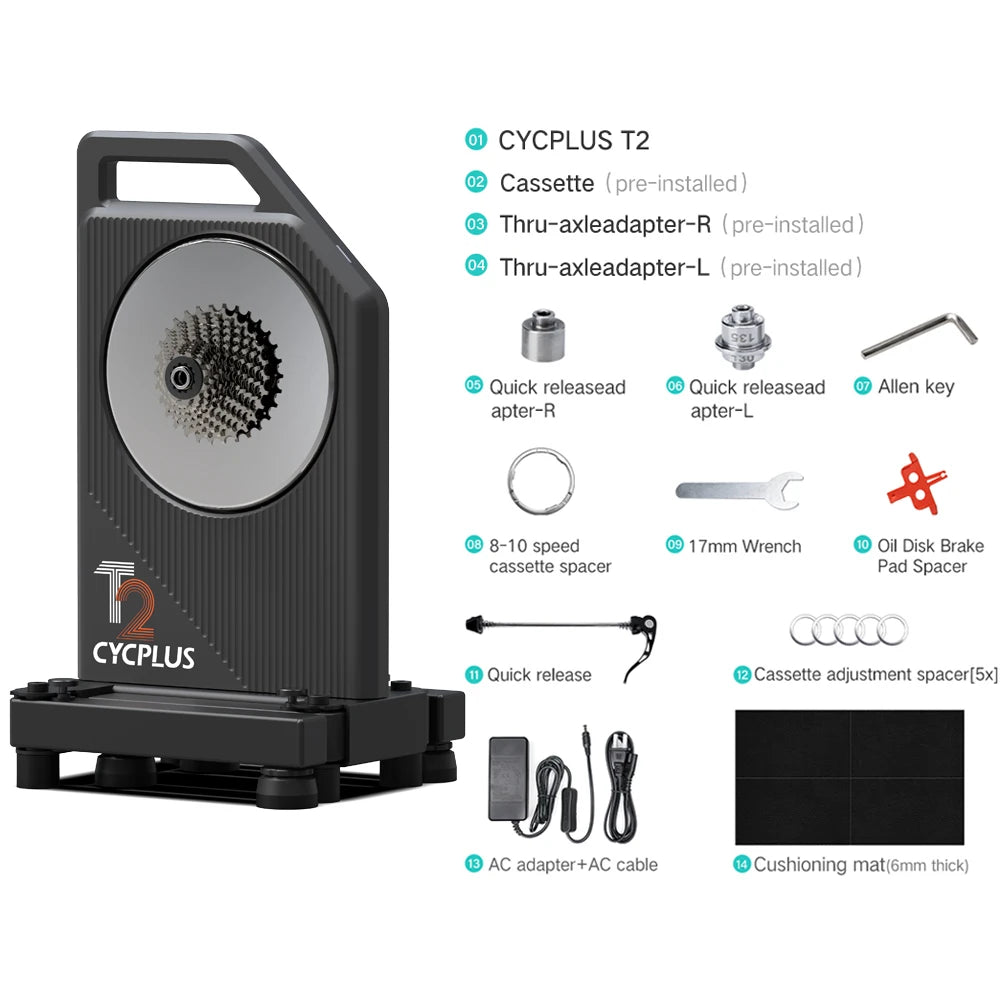CYCPLUS T2 Direct Drive Smart Bike Trainer With ANT Plus Bluetooth Power Meter