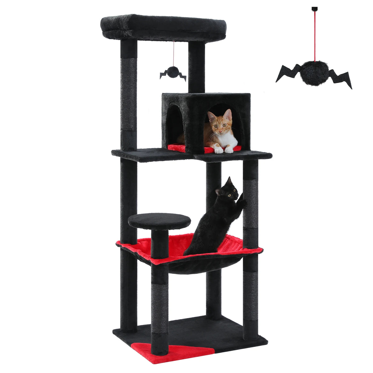 Pawz Road Multi Level Cat Tower With Hammock Sisal Posts