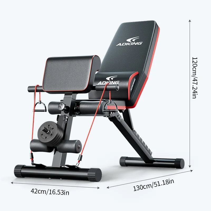 Fully Foldable Adjustable Fitness Dumbbell Bench For Home Training
