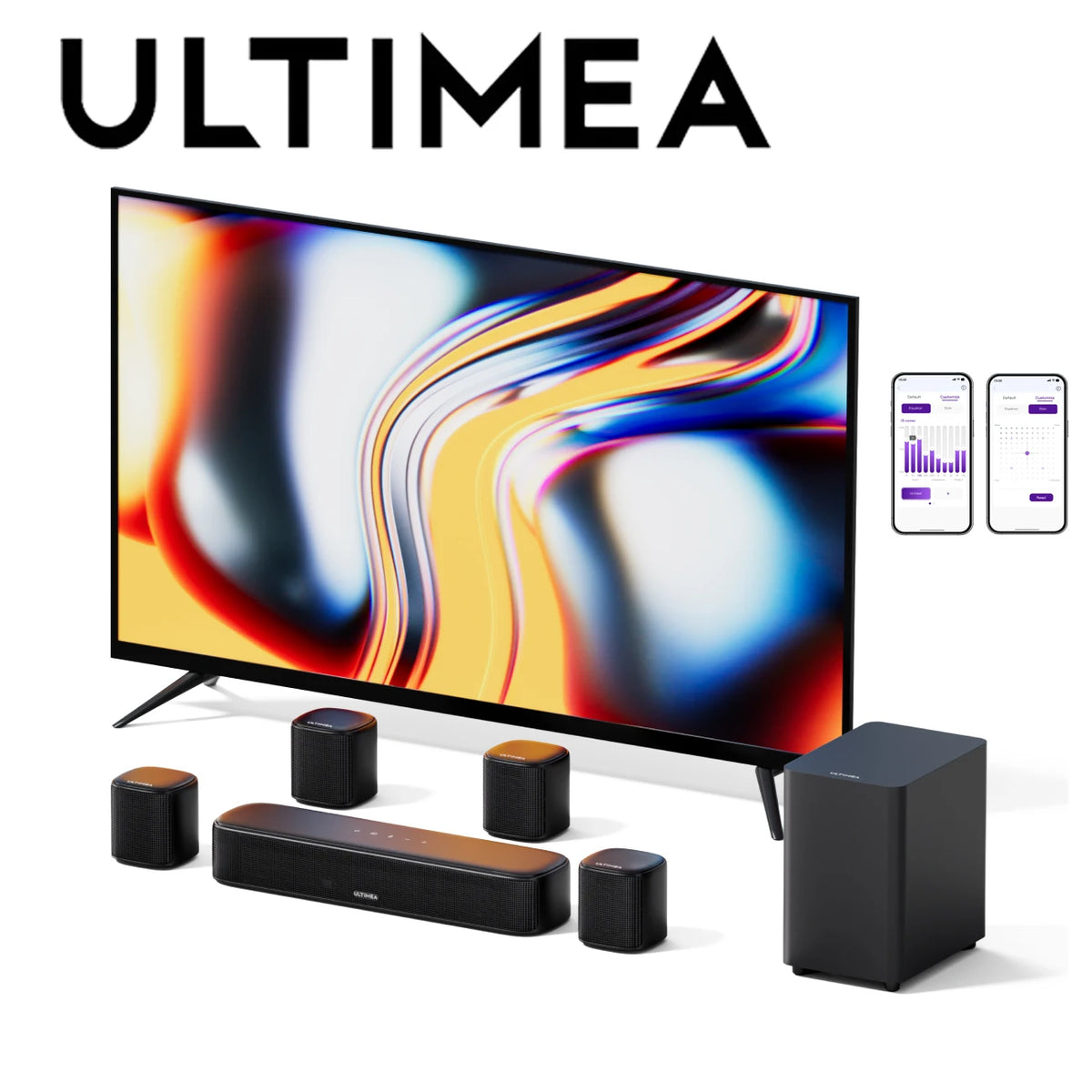 Ultimea 7.1CH Virtual Surround Soundbar With Subwoofer And App Control