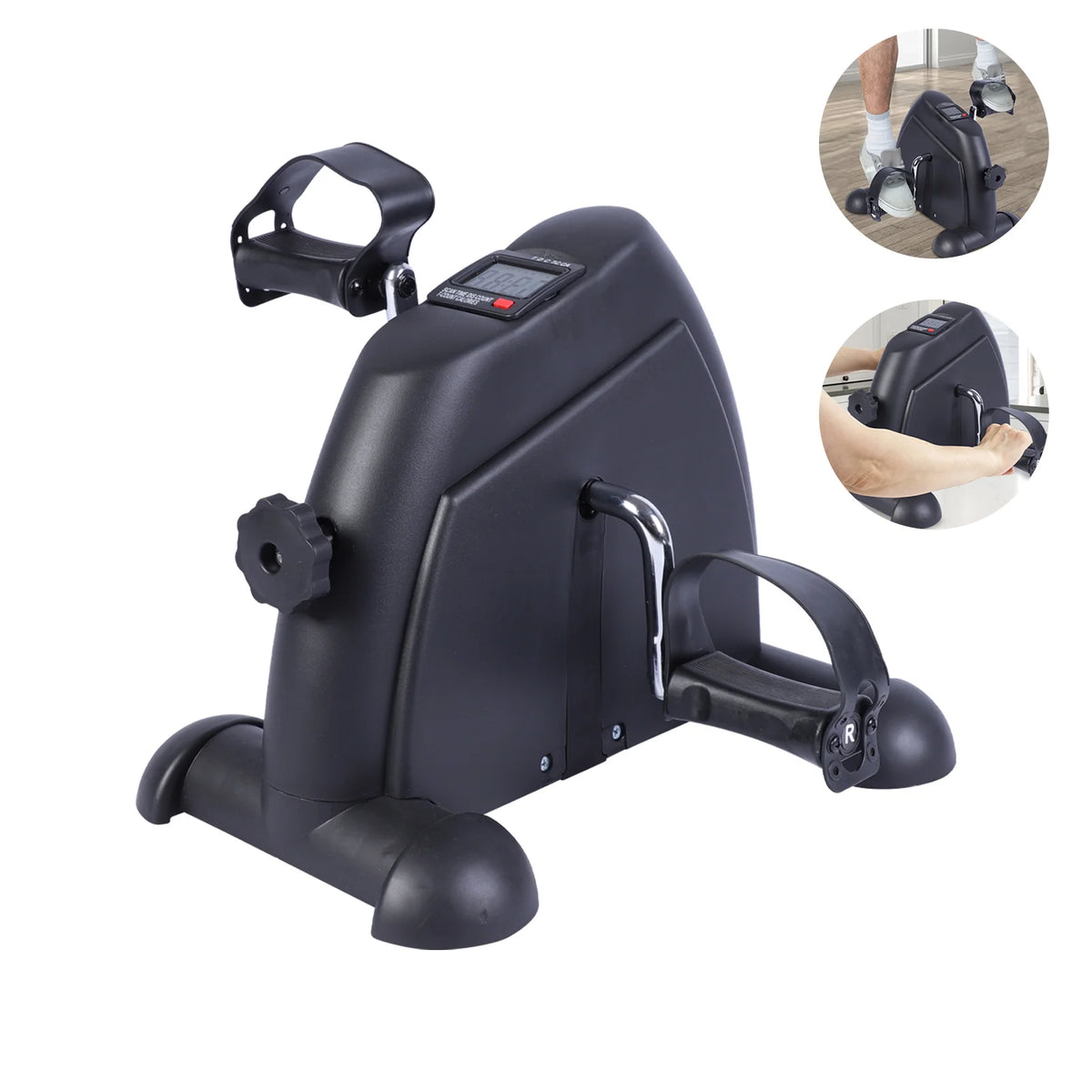Motorized Mini Under Desk Pedal Exerciser Digital LCD Display