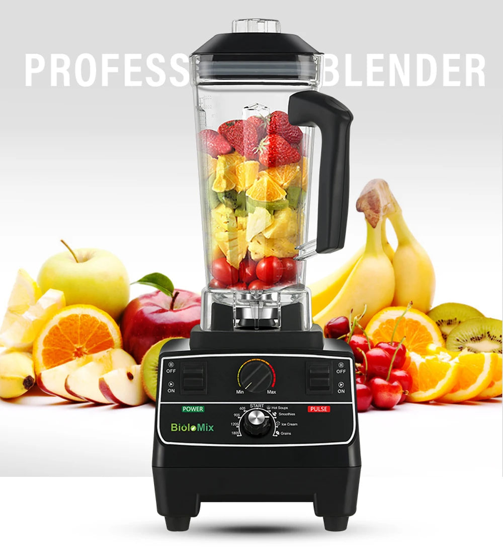 BioloMix Professional Smart Timer Blender And Ice Smoothie Crusher