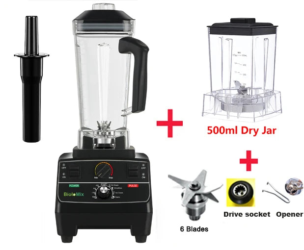 BioloMix Professional Smart Timer Blender And Ice Smoothie Crusher