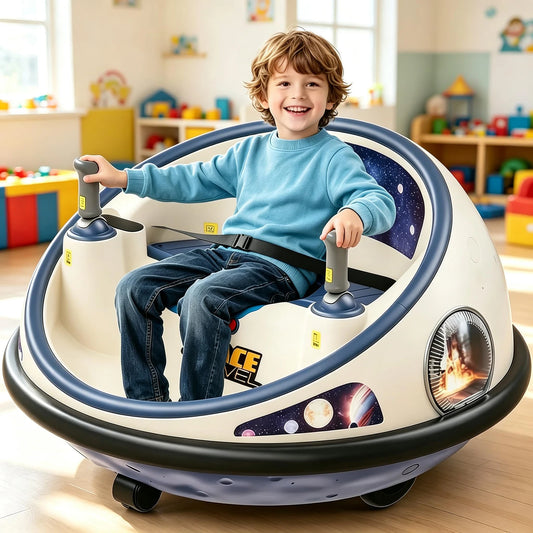 HiMiss 12V Kids Electric Bumper Car With Remote Control