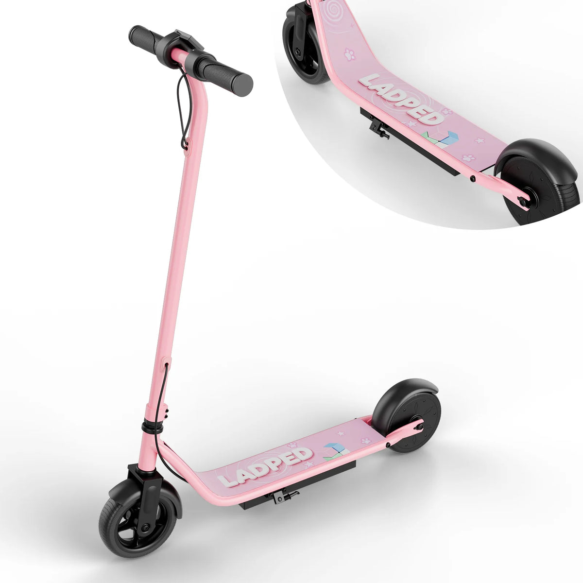 Ladped Kids Electric Scooter With 250W Motor And Three Speeds