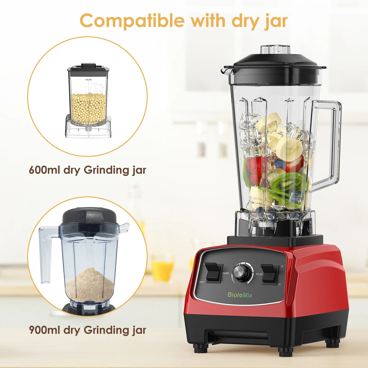 Biolomix Heavy Duty Multi Function Blender And Juicer Processor