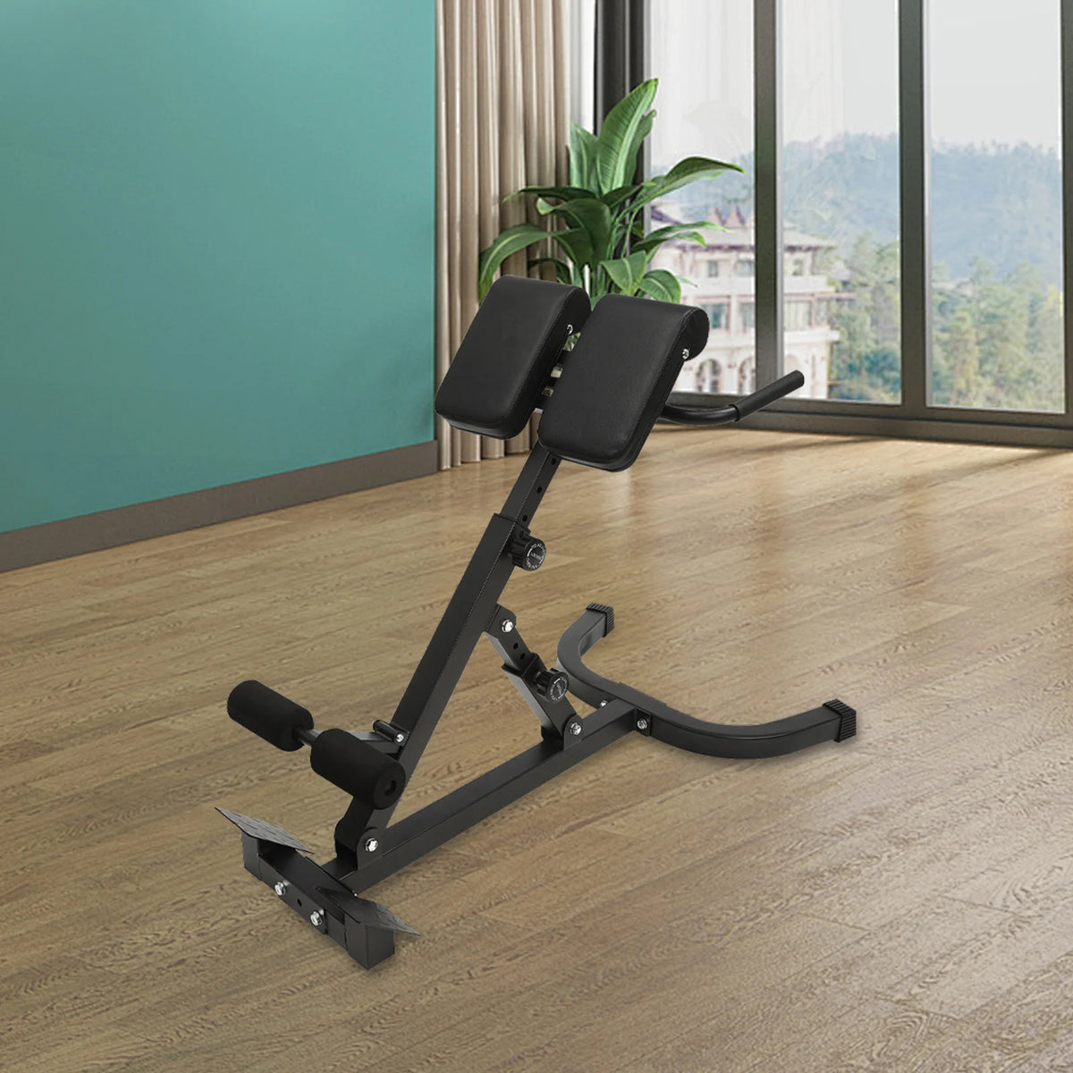 Foldable Roman Chair Hyperextension Bench For Core Training