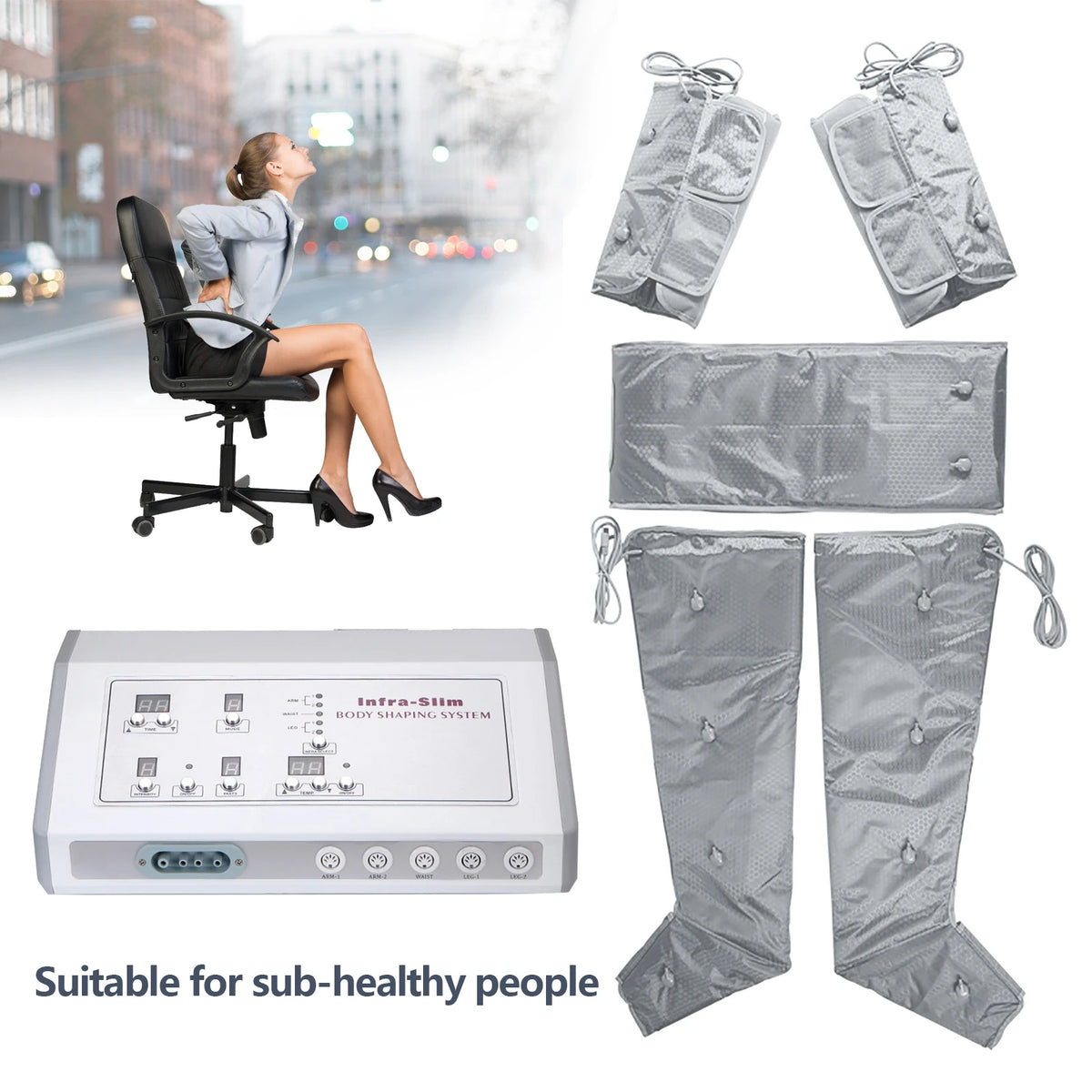 Air Pressure Heating Massager For Full Body Slimming And Circulation