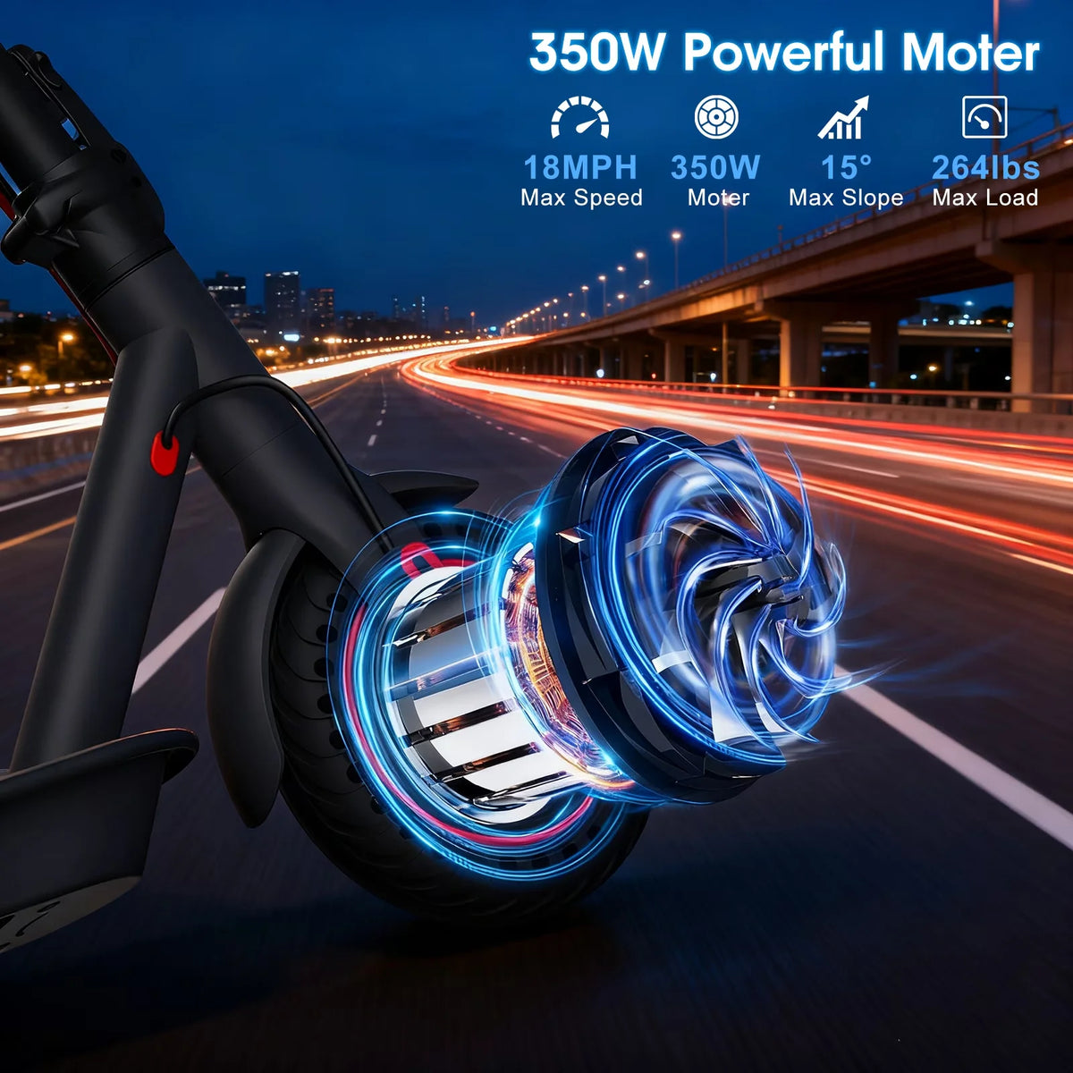 Obx Foldable Electric Scooter 350W Motor 16 Mile Range Adults
